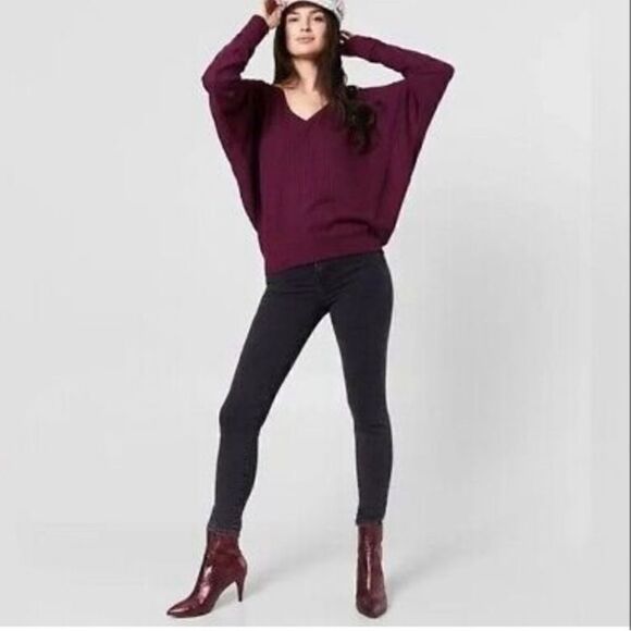 Free People Women's Santa Clara Thermal Top Mulberry  NWT size Medium - Picture 1 of 5